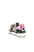 view 3 of 6 Superstar Sneaker in Black, Military Green, White, Silver, & Fuchsia