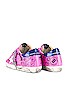 view 3 of 6 Superstar Sneaker in Fuchsia, Black, White, & Electric Blue