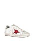 view 2 of 6 Super-Star Sneaker in White, Ice, & Red