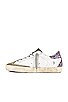 view 5 of 6 Super-Star Sneaker in White, Taupe, & Fuxia