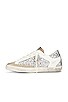 view 5 of 6 Super-Star Sneaker in Silver, White, & Taupe