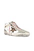 view 2 of 6 Mid Star Sneaker in White, Beige, Brown Leopard, Ice, & Platinum Silver