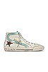 view 1 of 6 Slide Sneaker in White, Ice, Beige, Brown Leopard, Black, & Mint