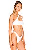 view 2 of 4 Nina Asymmetric Bikini Top in White