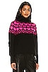 view 2 of 4 Colorado Heart Sweater in Black & Brilliant Pink