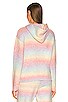 view 3 of 4 Toby Rainbow Sweater Hoodie in Rainbow Space Dye