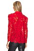 view 4 of 5 Valencia Lace Blouse in Red