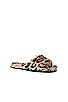 Nylah Leopard Vegan Fur Slides, view 2, click to view large image.