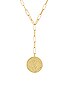 view 2 of 2 Ana Coin Lariat Necklace in Gold