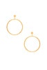 view 1 of 2 Autumn Circle Drop Hoop Earring in Gold