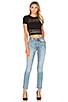 x REVOLVE Karolina High-Rise Skinny Jean, view 4, click to view large image.