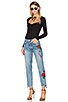 x REVOLVE Helena High-Rise Straight Jean, view 5 of 5, click to view large image.