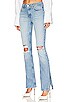 view 3 of 5 CALÇA SLIM CINTURA BAIXA BOOTCUT COM FENDA HAILEY in Marshall Beach