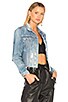 Cara Cropped Denim Jacket, view 2 of 4, click to view large image.