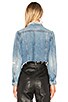 Cara Cropped Denim Jacket, view 3 of 4, click to view large image.