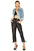 Cara Cropped Denim Jacket, view 4 of 4, click to view large image.
