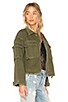 VESTE CROPPED OVERSIZED DE STYLE MILITAIRE DORIAN, view 2 of 4, click to view large image.