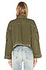 VESTE CROPPED OVERSIZED DE STYLE MILITAIRE DORIAN, view 3 of 4, click to view large image.