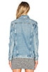 Daria Oversized Denim Trucker Jacket, view 3 of 4, click to view large image.