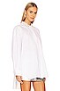 view 2 of 5 Alessandra Oversized Shirt with Jeweled Collar in White