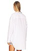 view 3 of 5 Alessandra Oversized Shirt with Jeweled Collar in White