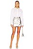 view 4 of 5 Alessandra Oversized Shirt with Jeweled Collar in White