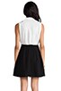 view 4 of 6 Bradshaw Shirt Dress in Black & White