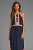 view 1 of 6 Amanda Embroidered Maxi Dress in Navy