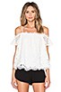 Cassis Lace Off Shoulder Top, view 1 of 4, click to view large image.