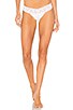 view 4 of 5 Organic Cotton 3 Pack Low Rise Thongs in Black & White & Chai