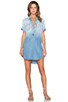 Henley Pocket Mini Dress, view 4, click to view large image.
