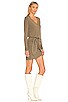 view 2 of 3 Supersoft Long Sleeve V Dress in Dusty Olive