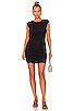 view 1 of 3 Modal Rib Sleeveless Shirred Mini Dress in Black