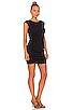 view 2 of 3 Modal Rib Sleeveless Shirred Mini Dress in Black