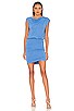 view 1 of 3 Supersoft Cowl Shirred Wrap Mini Dress in Lagoon