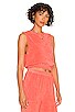 view 2 of 4 Terrycloth Sleeveless Tank in Georgia Peach