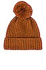 Rib Lined Pom Hat, view 3 of 3, click to view large image.