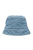 view 3 of 3 Washed Cotton Bucket Hat in Light Denim