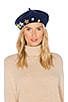 Wool Beret with Star Patches, view 1, click to view large image.