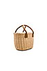 Wicker Small Basket Bag, view 3 of 4, click to view large image.