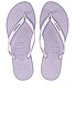 view 1 of 5 You Metallic Flip Flop in Quiet Lilac