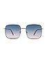 view 1 of 3 Royal Flush Sunglasses in Silver Groovy