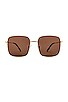 view 1 of 3 Royal Flush Sunglasses in Polarized Gold Brown