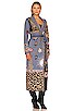 view 3 of 4 Enchanted Leopard Jacquard Duster in Navy & Black