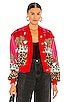 view 1 of 4 BLOUSON BOMBER in Leopardess Pink