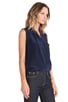 view 2 of 4 Danielle Sleeveless Blouse in Navy