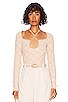 view 1 of 4 MARLA 탑 in Natural Jaquard