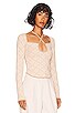 view 2 of 4 MARLA 탑 in Natural Jaquard