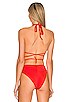 view 3 of 4 Haht Titsy Bikini Top in Blood Orange