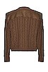 view 2 of 3 Vegan Leather Cardigan in Olive